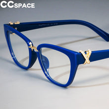 Carica l&#39;immagine nel visualizzatore di Gallery, Rhinestone Cat Eye Glasses Frames Women Diamond Decoration Styles Optical Fashion Computer Glasses