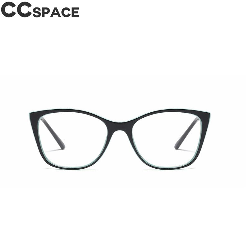 45649 Women Cat Eye Glasses Frames Rope Knot Metal Temple Trending Styles Optical  Computer Glasses