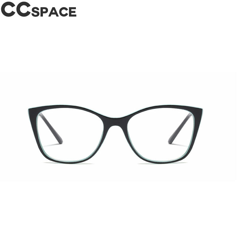 45649 Women Cat Eye Glasses Frames Rope Knot Metal Temple Trending Styles Optical Computer Glasses