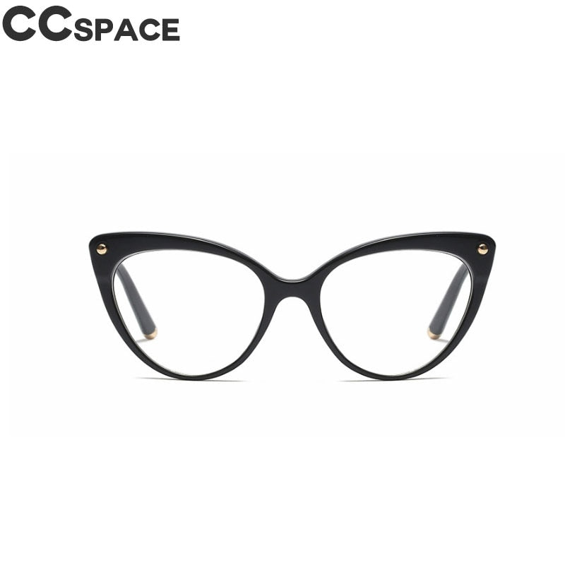 45651 Cat Eye Optical Glasses Frames Women Floral Rivet Computer EyeGlasses