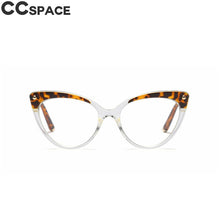 Load image into Gallery viewer, 45651 Cat Eye Optical Glasses Frames Women Floral Rivet Computer EyeGlasses