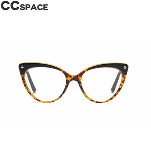 45651 Cat Eye Optical Glasses Frames Women Floral Rivet Computer EyeGlasses