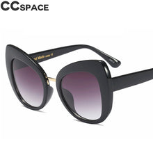 Load image into Gallery viewer, 45653 Transparent Cat Eye Sunglasses Women Big Frame Shades UV400 Vintage Glasses Oculos