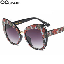Load image into Gallery viewer, 45653 Transparent Cat Eye Sunglasses Women Big Frame Shades UV400 Vintage Glasses Oculos