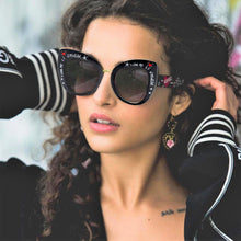 Load image into Gallery viewer, 45653 Transparent Cat Eye Sunglasses Women Big Frame Shades UV400 Vintage Glasses Oculos