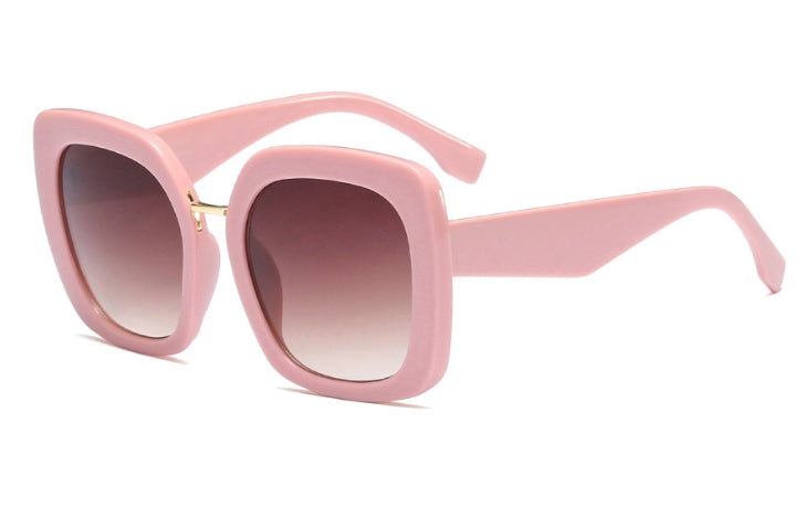 45679 Retro Square Sunglasses Women Gradient Lens Shades Uv400 Vintage Glasses