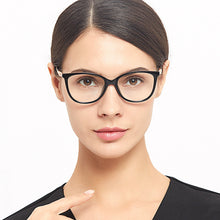 Load image into Gallery viewer, 45705 Classic Cross Knot Glasses Frames Shiny Rhinestone Men Women Optical Computer Glasses