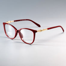 Load image into Gallery viewer, 45705 Classic Cross Knot Glasses Frames Shiny Rhinestone Men Women Optical Computer Glasses