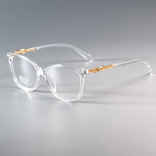 Load image into Gallery viewer, 45705 Classic Cross Knot Glasses Frames Shiny Rhinestone Men Women Optical Computer Glasses