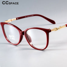 Carica l&#39;immagine nel visualizzatore di Gallery, 45705 Cross Knot Glasses Frames Shiny Rhinestone Men Women Optical Computer Glasses