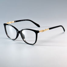 Carica l&#39;immagine nel visualizzatore di Gallery, 45705 Cross Knot Glasses Frames Shiny Rhinestone Men Women Optical Computer Glasses