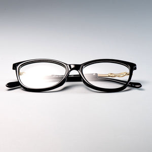 45705 Cross Knot Glasses Frames Shiny Rhinestone Men Women Optical Computer Glasses