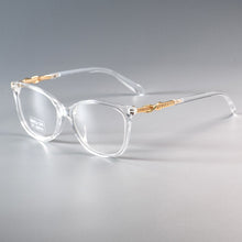 Carica l&#39;immagine nel visualizzatore di Gallery, 45705 Cross Knot Glasses Frames Shiny Rhinestone Men Women Optical Computer Glasses