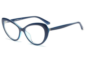 45736 Cat Eye Oval Glasses Frames Men Women Trending Styles Optical Computer Glasses