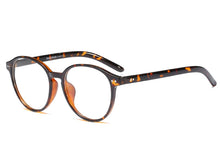 Load image into Gallery viewer, 45738 Round Cat Eye Rivet Glasses Frames Men Women Optical Computer Glasses