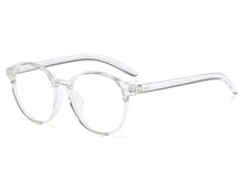 Load image into Gallery viewer, 45738 Round Cat Eye Rivet Glasses Frames Men Women Optical Computer Glasses