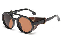 Load image into Gallery viewer, 45746 Steam Punk Round Retro Goggles Sunglasses Men Women Shades UV400 Vintage Glasses