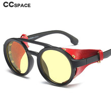 Load image into Gallery viewer, 45746 Steam Punk Round Retro Goggles Sunglasses Men Women Shades UV400 Vintage Glasses