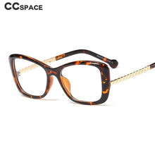 Load image into Gallery viewer, 45778 Cat Eye Square Glasses Frames Women Optical Computer Glasses