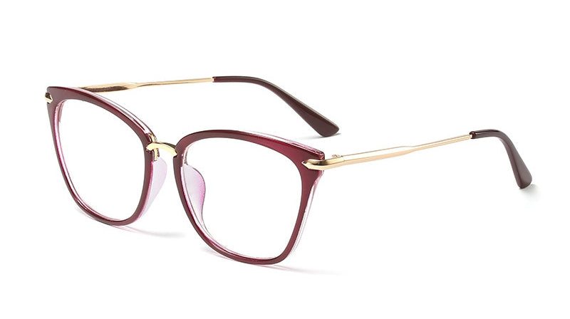 45780 Cat Eye Anti-blue light Square Glasses Frames Men Women Optical Computer eyeGlasses