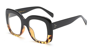 45805 Retro Big Frame Sunglasses Men Women 2023 Shades UV400 Vintage Glasses