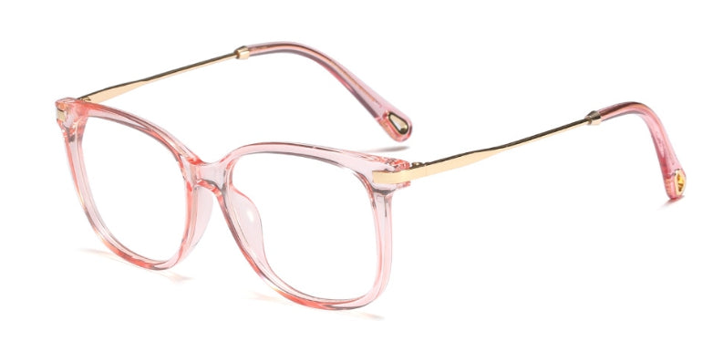 45806 Retro Cat Eye Anti Blue Light Glasses Frames Men Women Square Optical Computer Glasses