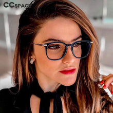 Load image into Gallery viewer, 45806 Retro Cat Eye Anti Blue Light Glasses Frames Men Women Square Optical Computer Glasses