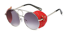 Load image into Gallery viewer, 45810 Round Steam Punk Ring Sunglasses Men Women 2023 Shades UV400 Vintage Glasses