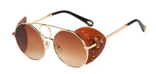 Load image into Gallery viewer, 45810 Round Steam Punk Ring Sunglasses Men Women 2023 Shades UV400 Vintage Glasses