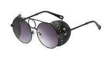 Load image into Gallery viewer, 45810 Round Steam Punk Ring Sunglasses Men Women 2023 Shades UV400 Vintage Glasses