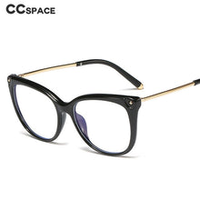 Load image into Gallery viewer, 45818 Vintage Square Anti-Blue Cat Eye Glasses Frames Men Women Optical  Computer Eyeglasses
