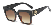 Load image into Gallery viewer, 45839 Big Letter F Retro Square Sunglasses Men Women Shades UV400 Vintage Glasses