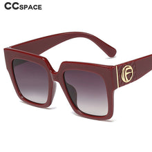 Load image into Gallery viewer, 45839 Big Letter F Retro Square Sunglasses Men Women Shades UV400 Vintage Glasses