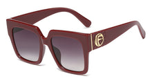 Load image into Gallery viewer, 45839 Big Letter F Retro Square Sunglasses Men Women Shades UV400 Vintage Glasses
