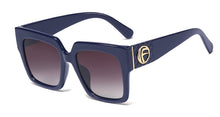 Load image into Gallery viewer, 45839 Big Letter F Retro Square Sunglasses Men Women Shades UV400 Vintage Glasses