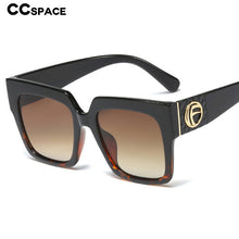 Load image into Gallery viewer, 45839 Big Letter F Retro Square Sunglasses Men Women Shades UV400 Vintage Glasses