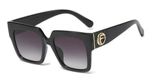 Load image into Gallery viewer, 45839 Big Letter F Retro Square Sunglasses Men Women Shades UV400 Vintage Glasses