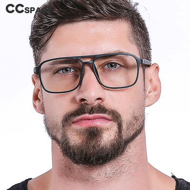 45844 TR90 Retro Square Glasses Frames Men Women Optical Computer Glasses