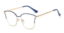 Load image into Gallery viewer, 45887 Cat Eye Metal Half-Frame Women Optical Computer Glasses