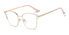 Load image into Gallery viewer, 45887 Cat Eye Metal Half-Frame Women Optical Computer Glasses