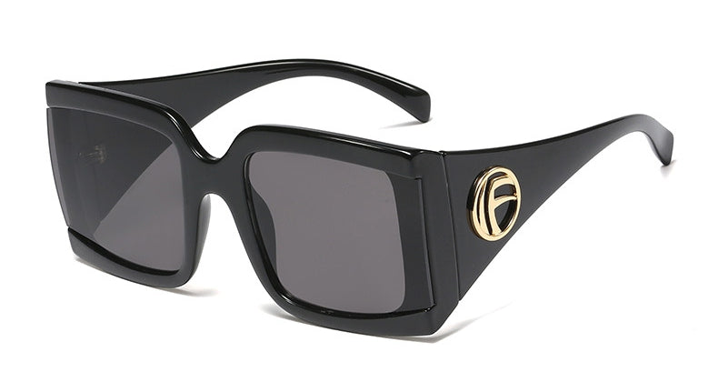 45891 Big Frame Square Sunglasses Men Women Shades UV400 Vintage Glasses