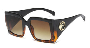 45891 Big Frame Square Sunglasses Men Women Shades UV400 Vintage Glasses