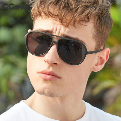 45904 TR90 Polarized Pilot Sunglasses Men Women Shades UV400 Vintage Glasses