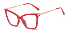 Load image into Gallery viewer, 45918 TR90  Anti Blue Light Big Cat Eye Glasses Frames Women Optical Computer EyeGlasses