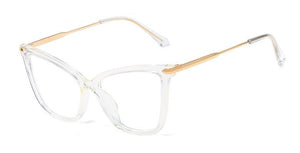 45918 TR90  Anti Blue Light Big Cat Eye Glasses Frames Women Optical  Computer EyeGlasses