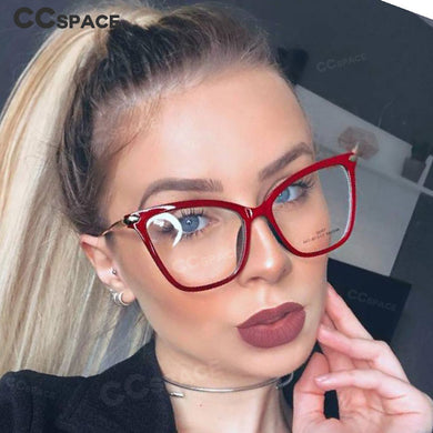45918 TR90  Anti Blue Light Big Cat Eye Glasses Frames Women Optical Computer EyeGlasses