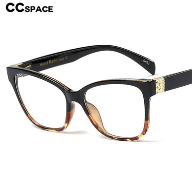 45923 Retro Cat Eye Square Glasses Frames Men Women Optical Computer Glasses