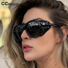 Load image into Gallery viewer, 45928 Steampunk gafas a prueba de viento de los hombres de la moda de las mujeres tonos UV400 gafas Vintage