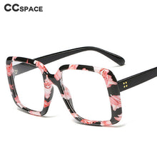 Load image into Gallery viewer, 45931 Big Frame Square Glasses Frames Rivet Women Oversized Computer Glasses