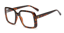 Load image into Gallery viewer, 45931 Big Frame Square Glasses Frames Rivet Women Oversized Computer Glasses